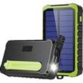 DENVER PSO-10012 Solar Powerbank mit Handkurbel-Dynamo,