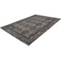 Teppich CALO-DELUXE "Bello 210" Teppiche Gr. B/L: 200 cm x 290 cm, 10 mm, 1 St., grau (grau, schwarz) Esszimmerteppiche