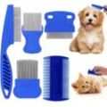 Bürste für Hunde und Katzen – für Hunde, Pflegekamm für Hunde und Katzen, Anti-Entfernungs-Pflegekämme für feine Zähne (5 Stück)