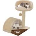 Katzen-Kratzbaum,Katzenbaum,Kratzbrett Stabil,Katzenhaus Sisal 40 cm Beige und Braun VMEC590626 Maisonchic