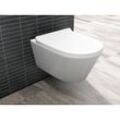 Beta Design Hänge wc Spülrandlos Toilette inkl. wc Sitz mit Softclose Absenkautomatik + abnehmbar - Ssww