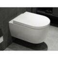 Design Hänge Wc Spülrandlos Toilette inkl. Wc Sitz mit Softclose Absenkautomatik + Abnehmbar - Ssww