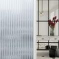 Sichtschutzfolie 3D Fensterfolie Selbstklebend Spiegelfolie Sonnenschutzfolie Streifen 90x200cm - Weiß - Vingo