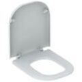 Geberit - Renova Comfort WC-Sitz barrierefrei, eckiges Design, Bef. von unten o. Absenkautomatik, Bef. von unten, weiß