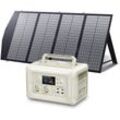 Portable Power Station Solar Generator With 140W Solar Panel for Travel Camping Emergency Allpowers R600