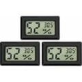Riceel - Mini-Digital-LCD-Thermometer-Hygrometer, Temperatur, Luftfeuchtigkeit -50–70 ℃, 10 %–99 % relative Luftfeuchtigkeit, tragbares Thermometer,