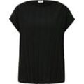 s.Oliver BLACK LABEL T-Shirt, Plisseefalten, für Damen, schwarz, 36