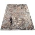 Teppich OCI DIE TEPPICHMARKE "Juwel Liray" Teppiche Gr. B/L: 240 cm x 340 cm, 20 mm, 1 St., beige (beige, braun) Esszimmerteppiche