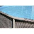 Summer Waves Rundpool Active Frame Swimmingpool Ø 457 x 106 cm, braun