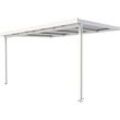 Gutta Premium Terrassendach 410,2 x 306 cm weiß PC bronce 16 mm