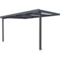 Gutta Premium Terrassendach 410,2 x 306 cm anthrazit PC bronce 16 mm