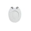 Primaster WC-Sitz mit Strasssteinen Absenkautomatik Soft weiß