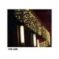 Weihnachten led lichtervorhang für aussen 120 led lichter 3 m x 0,75 cm warmweiss