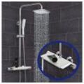 VILSTEIN Duschsystem Komplettset mit Hand- Wannenbrause & Ablage