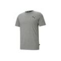 PUMA T-Shirt Essentials T-Shirt mit dezentem Logoprint Herren, grau