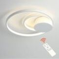 Dimmbare LED-Deckenleuchte 24W 2700LM Einstellbares Licht Fernbedienung Deckenlampe für Badezimmer Schlafzimmer Küche - Aiskdan