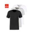T-Shirt BRUNO BANANI Gr. XL, schwarz-weiß (schwarz, grau, meliert, weiß) Herren Shirts T-Shirts