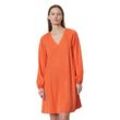Sommerkleid MARC O'POLO "aus LENZING™ ECOVERO™" Gr. 32, Normalgrößen, orange Damen Kleider Freizeitkleider