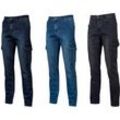 Tommy Arbeitsjeans mit mehreren Taschen - 28 - s - Blue Jeans - Blue Jeans - U-power
