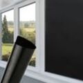 Spiegelfolie Fensterfolie 60x200cm Sichtschutzfolie Sonnenschutzfolie Statisch Haftende Folie Fenster Schwarz - Schwarz - Vingo