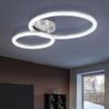Etc-shop - led Design Decken Strahler Ringe Lampe Wohn Ess Zimmer Beleuchtung Flur Leuchte nickel matt