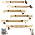 MINKUROW Catnip Sticks, Katzenkausticks, Matatabi Katze, Zahnkausticks helfen bei Zahnstein und Mundgeruch Hygiene Gesunde Pflege (6er Pack)