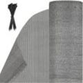 Vingo - Garten-Sichtschutz Zaunblende hdpe 120m Grau - Grau