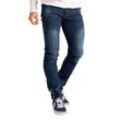 BlauerHafen Slim-fit-Jeans Herren Slim Fit Jeanshose Stretch Designer Hose Super Flex Denim Pants 2 Seitentaschen