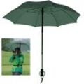 Taschenregenschirm EUROSCHIRM "teleScope handsfree, olivgrün" grün (olivgrün) Regenschirme Taschenschirm Taschenschirme