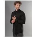 Poloshirt TRIGEMA "TRIGEMA Business-Hemd aus DELUXE-Single-Jersey" Gr. XXL, schwarz Herren Shirts Langarm
