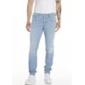 Slim-fit-Jeans REPLAY "ANBASS HYPERFLEX BIO" Gr. 29, Länge 30, blau (light blue 66g) Herren Jeans Slim Fit