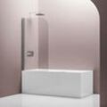 Duschabtrennung Duschwand Badewanne Nano Echtglas EX201 - 800 x 1400 x 6 mm