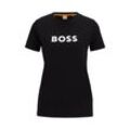 BOSS T-Shirt Elogo mit Kontrast-Logo (1-tlg)