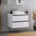 Duravit DuraPoint Waschtischunterschrank mit Griffleiste, für Aufsatzbecken, 80 cm – Farbe wählbar