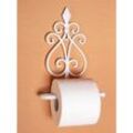 Ambiente Haus - Toilettenrollenhalter 92103 Weiß Toilettenpapierhalter 26 cm Metall Wandhalter