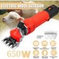 Elektrische Schafschere mit 650 w, tragbare Schafschere mit 6 Geschwindigkeiten, elektrische Ziegenschere für Schafe, Ziegen, Lamas, Pferde, Alpakas,