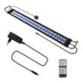 Vingo - led Aquarien Beleuchtung Aquarium Lampe rgb Fisch Tank Skalierbar Aufsetzleuchte mit Fernbedienung,120-150CM - Schwarz