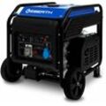 Eberth - 7500 Watt Inverter Stromerzeuger, Notstromaggregat mit 15 ps Benzinmotor, 4-Takt, Benzin Stromgenerator mit 2x 230V, 1x 12V, 2x usb,