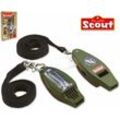 Signalpfeife 85 mm, für Kinder, mit ausklappbarer Lupe - Scout