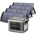 Allpowers - R2500 Solargenerator 2016Wh mit 4 Stück 200W Solarmodul, 4 x 2500W ac Ausgänge (4000 w Spitze), Tragbare Powerstation mit Solarpanel für