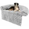 COSTWAY Hundebett flauschig, Sofaschutz Hund, Hundedecke für Sofa, Hundekissen waschbar, Plüschbett für kleine & mittelgroße & große Hunde Katzen,