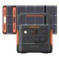 Solargenerator 1000 Plus 200 w, 1264 Wh Tragbares Powerstation mit 2 x 100 w Solarpanel, LiFePO4-Batterie, erweiterbar auf 5 kWh für Camping im