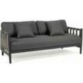 Designer Outdoor Sofa SEVILLA 2-Sitzer Couch Designsofa - Grau