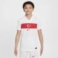 Türkei 2024/25 Stadium Home Nike Replica Fußballtrikot mit Dri-FIT-Technologie für ältere Kinder - Weiß