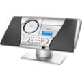 Karcher MC 6550(N) Microanlage (FM-Tuner, CD/MP3 Player, Kassette, LCD Display mit Hintergrundbeleuchtung), schwarz|silberfarben
