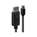 LINDY kompatibles Mini DP auf DP Kabel schwarz 5m
