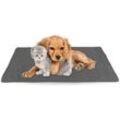 Bestlivings - Haustiermatte - 80x120cm ( Anthrazit ) Haustierdecken öko-tex 100 perfekt für Katzen bis große Hunde - s-xl - Steppdecke für Sofa /