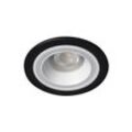 Kanlux Einbaurahmen Downlight FELINE DSO W/B weiß schwarz mit Lichtring passend für GU10 Gx5,3 IP20
