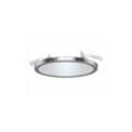 LIGHTME AQUA PLANO Einbauleuchte Bad 15cm 8W 650lm GX53 IP44 Blattsilberdekor rund