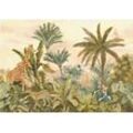 KOMAR Vliestapete "Tropical Vintage Garden" Tapeten Gr. B/L: 400 m x 280 m, Rollen: 1 St., bunt Vliestapeten
